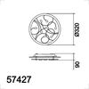 Plafonnier rond 320mm ROSKY 2*E27