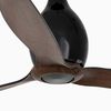 MINI ETERFAN – Ventilateur de plafond noir-noyer WiZ connecté avec moteur DC
