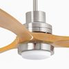 Ventilateur plafond LANTAU bois clair– Moteur – Télécommande – connecté Smart Wiz– Été/hiver