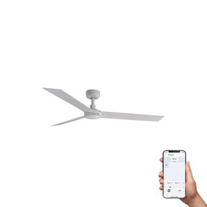 Ventilateur de plafond CRUISER L blanc mat app WIZ et télécommande