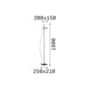 Lampadaire LED Design noir Mat LIFT - Ideal Lux 305592