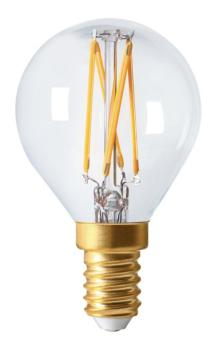 Sphérique claire filament LED 5W E14 girard Sudron