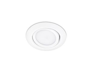 Spot rond inclinable encastré RILA blanc mat/satiné IP20