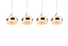 Suspension LED TRIO DIOS 331410407 – 4 anneaux lumineux, CCT & SwitchDimmer