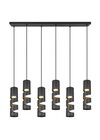 STREAM Suspension 6xGU10 metal noir mat ref. 364000632