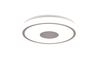 Plafonnier LED rond blanc chromé BUNDA