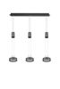 Lustre monte et baisse anthracite 3 têtes FRANKLIN de TrioLighting