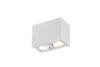 Plafonnier blanc mat 2 spots BISCUIT de Triolighting