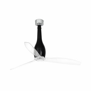 ETERFAN M – Ventilateur de plafond noir brillant