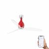 MINI ETERFAN – Ventilateur de plafond rouge brillant WiZ connecté avec moteur DC
