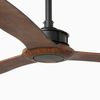 Ventilateur de plafond Just FAN XL noir/noyer connecté WIz et télécommande