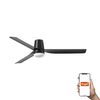 Ventilateur de plafond noir PUNT TUB – Silencieux, connecté et lumineux