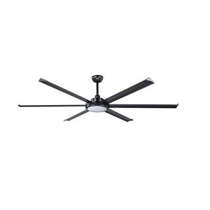 Ventilateur de plafond Rotterdam 20 XL noir avec Led et  télécommande