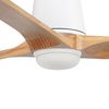 Ventilateur de Plafond connecté HEYWOOD TUB L –Faro– Bois clair, LED, Télécommande