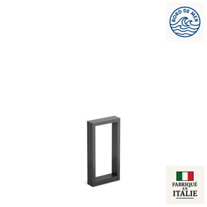 Borne rectangulaire profil aluminium IP66 ARKE 400 en gris foncé RAL7021