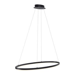 Lustre ovale suspendu TITUS finition Anthracite