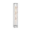 Lampadaire SELINA à 3 rubans ondulés Led avec variateur intégré finition Noir et laiton mat