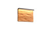 Applique murale LED TRIO KALEA 255510130 - Rectangulaire, métal et bois naturel