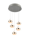Suspension LED TRIO DIOS 331410507 – 5 anneaux lumineux, CCT & SwitchDimmer