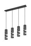 STREAM – Suspension 4xGU10 métal noir mat réf. 364000432
