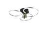 Plafonnier LED TRIO CARUSO 648110605 Ø65.5cm – Aluminium Brossé, Dimmable CCT