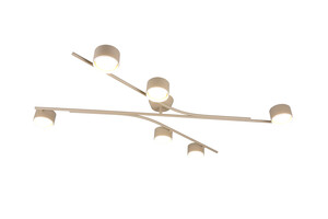 Plafonnier CODA 6 Lumières GX53 Beige Chaud L113,5cm - 669000643