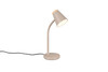 Lampe de bureau PONGO R55831143 – Beige mat, LED 4,5 W, tête flexible, métal & bois