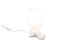 Lampe de Table HUMA Blanc Céramique E14 - R56531001