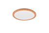 Plafonnier Led grand cercle blanc et bois CAMILLUS TrioLighting