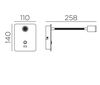 Spot liseuse flexible pour tête de lit Blanc Mat +USB 2A