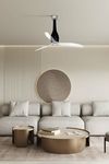 ETERFAN M – Ventilateur de plafond noir brillant connecté Wiz Smart