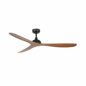 Ventilateur GOTLAND imit.noyer/noir moteur DC – Silencieux, été/hiver & télécommande