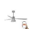 AMELIA CONE LED ventilateur plafond gris connecté TUYA et télécommande, 6 vitesses, pour pièces 17–28 m²