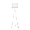 Lampadaire trépied blanc YORK avec abat-jour finition Blanc mat 