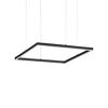Oracle Slim Square– carré suspendu noir LED par Ideal Lux