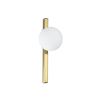 Applique BINOMIO barre avec 1 boule blanche finition Doré et blanc 