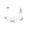 Ideal Lux Waves-3 SP blanc - Suspension LED forme ondulée 156 cm noir mat