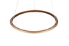 Suspension LED TRIO AMADOR 331019107 - Forme ronde, café, 48 W, CCT et hauteur réglable
