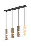 STREAM – Suspension 4xGU10 métal multicolore réf. 364000417