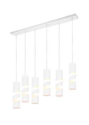 STREAM Suspension 6xGU10 metal blanc mat ref. 364000631