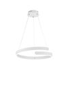 Suspension blanc mat ruban led cerclage rond 37W PARMA