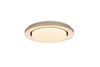 Plafonnier LED rond moyen noir mat ATRIA