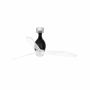 MINI ETERFAN – Ventilateur de Plafond noir mat avec Led au Design Contemporain