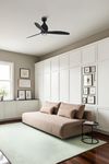 MINI ETERFAN – Ventilateur de Plafond noir mat avec Led au Design Contemporain