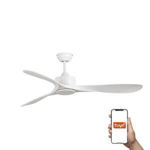 Ventilateur de plafond LUZON L : moteur DC, 6 vitesses, fonction été/hiver, Tuya Smart, jusqu'à 28 m²