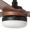 Ventilateur de Plafond PUNT noir/noyer avec Éclairage LED – Silence, Économie et Confort Toute l’Année