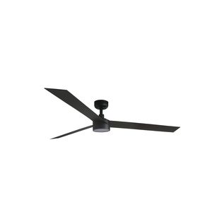 Ventilateur de plafond CRUISER XL noir avec télécommande et Led