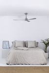 AMELIA ventilateur plafond design gris – connecté WIZ, télécommande, 6 vitesses, pour pièces 17–28 m²