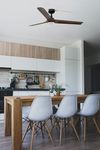 Ventilateur de Plafond HEYWOOD L – Faro – Bois Foncé, éclairage Led, app Tuya et Télécommande