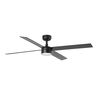 Ventilateur de plafond RUDDER L noir/bois Led et télécommande